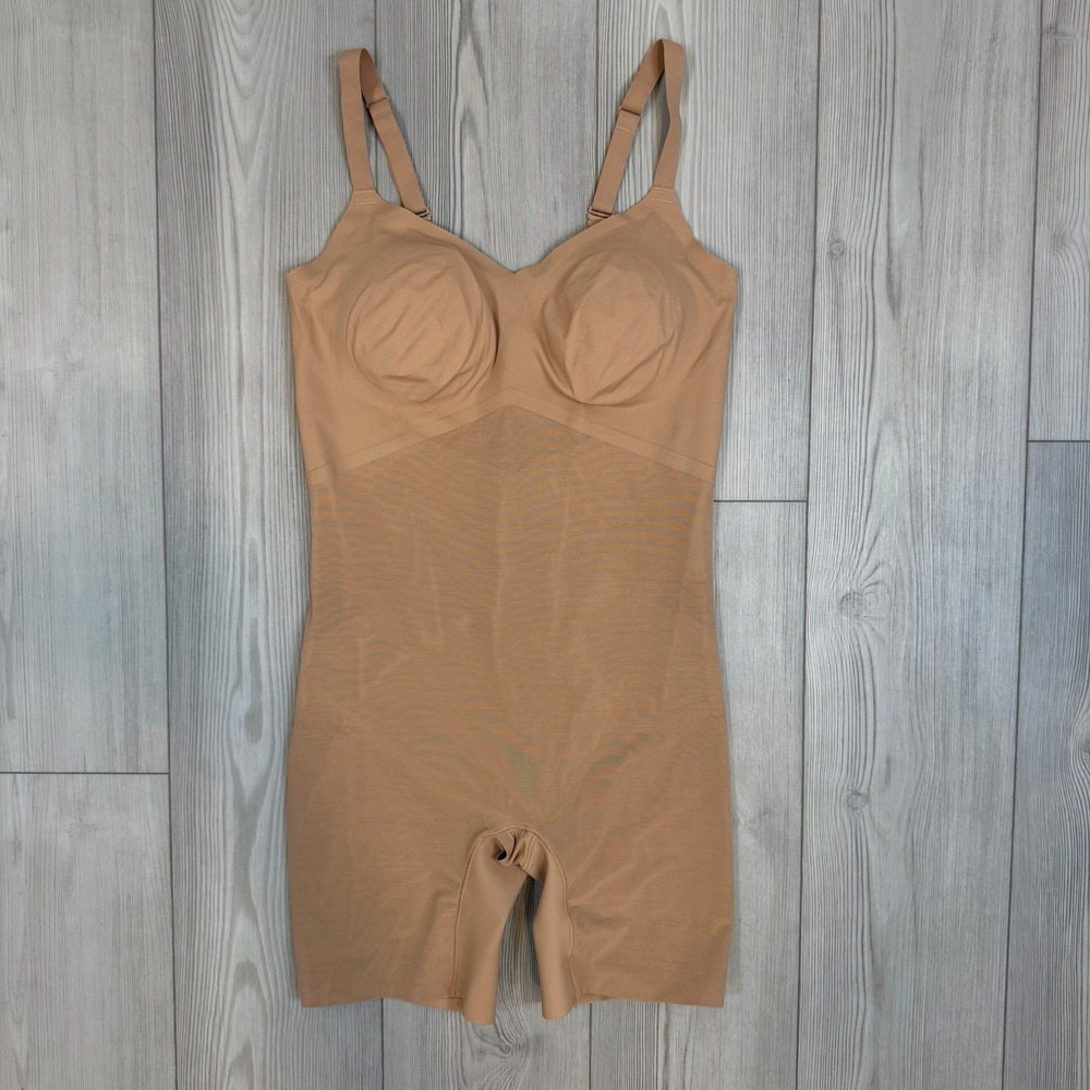 Honeylove SuperPower Bodysuit Tan Sand Shapewear Size 1X TPBS00010